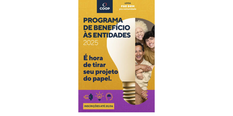 COOP abre inscrições para Programa de Benefício às Entidades
