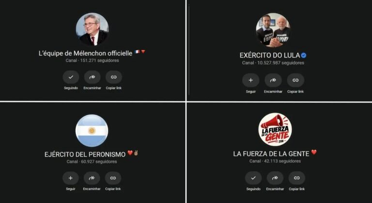 Canais internacionais influenciados pelo ‘Exército do Lula’ crescem mais de 100% em apenas 48 horas