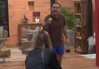 Conflito intenso entre Mayk Leão e Fran Almeida em A Fazenda 18